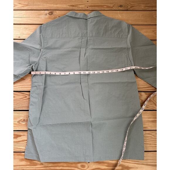 NWT Topman Button Up Shirt Size Large Men’s Olive Short Sleeve - Picture 6 of 7